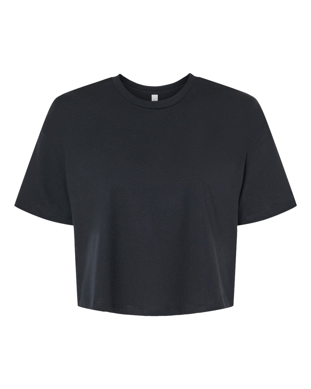 Women's Jersey Crop Tee Black - front