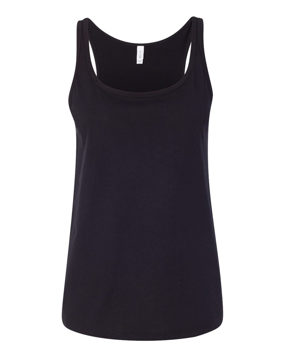 Women's Relaxed Jersey Tank Black - front
