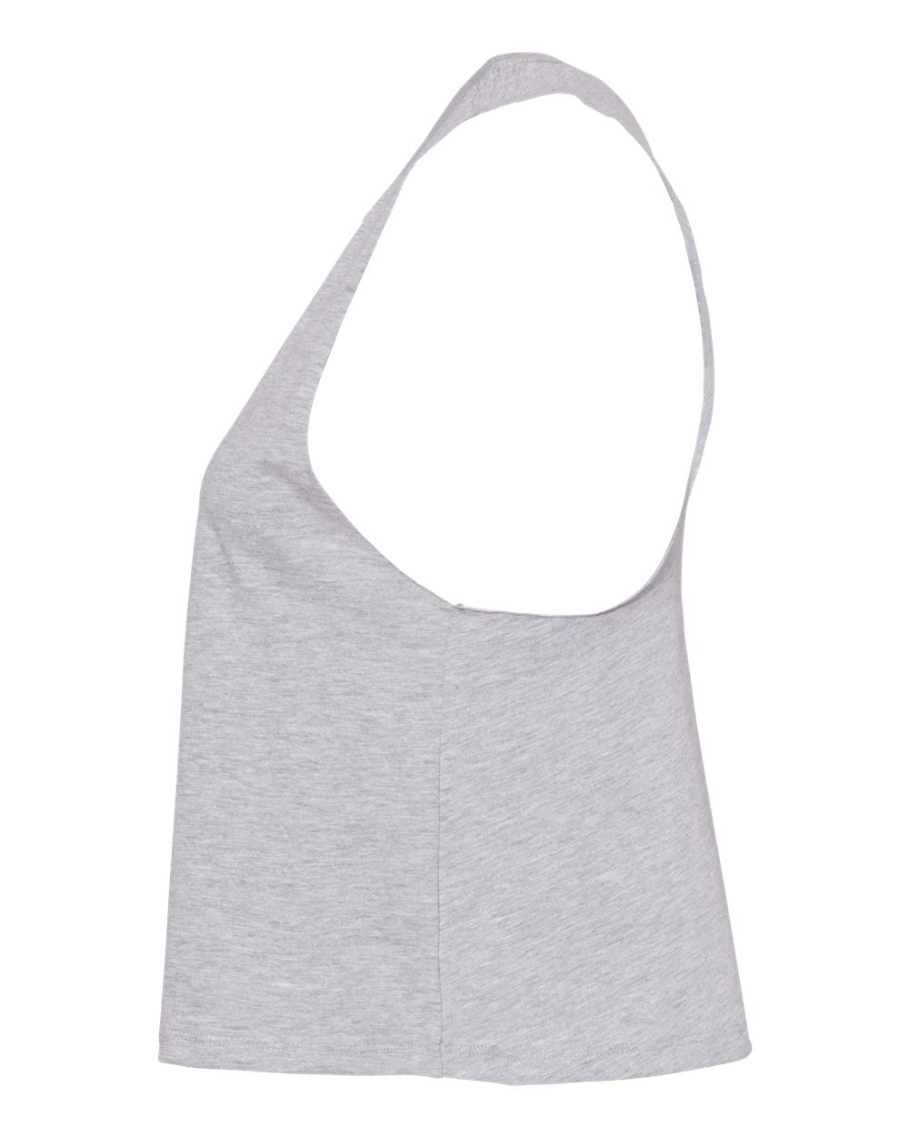 Women's Racerback Crop Tank Athletic Heather - direct side