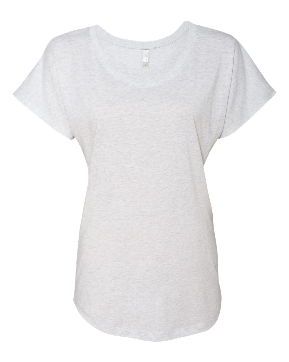 Women's Triblend Dolman T-Shirt Heather White - front