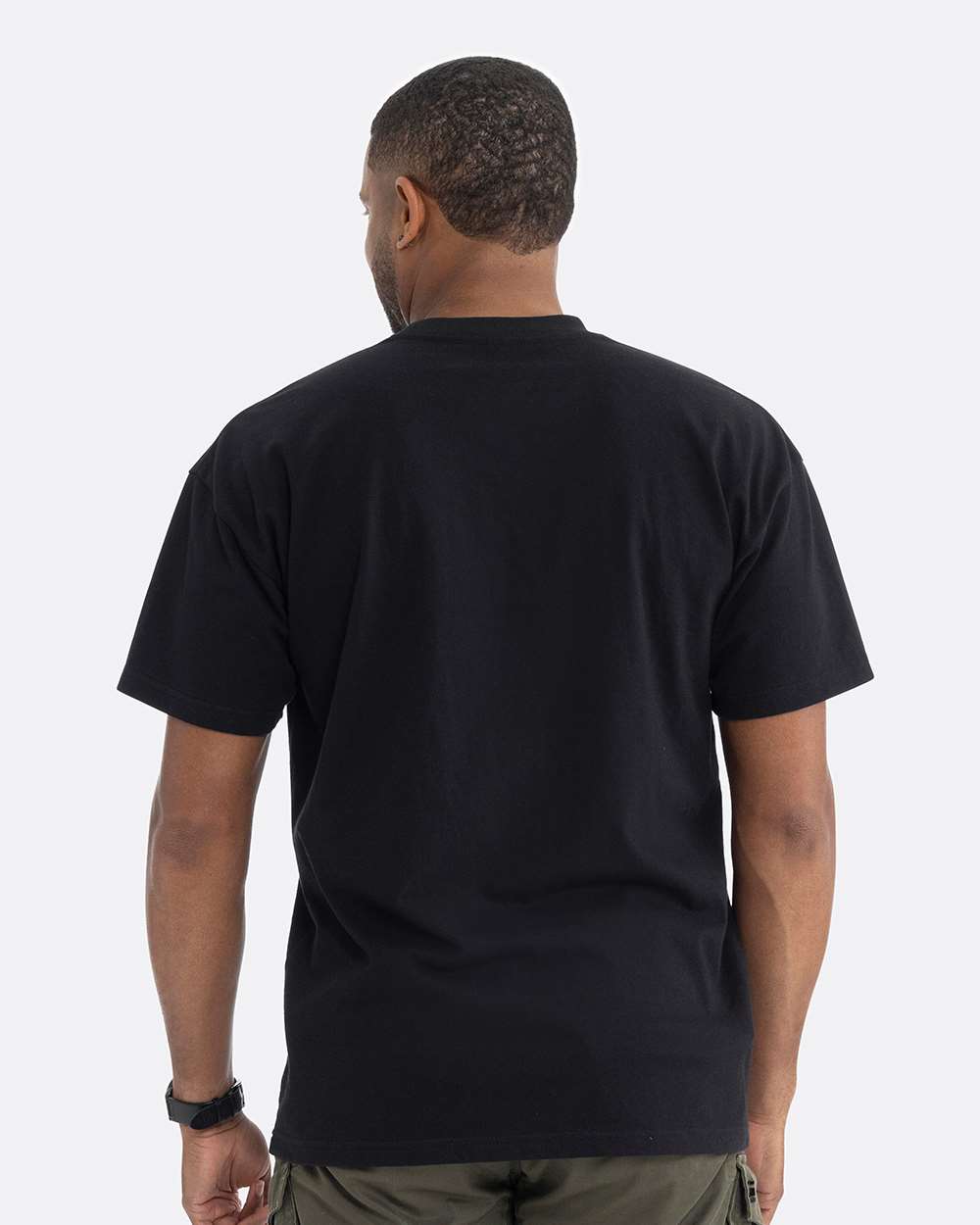 Heavyweight T-Shirt Black - model back