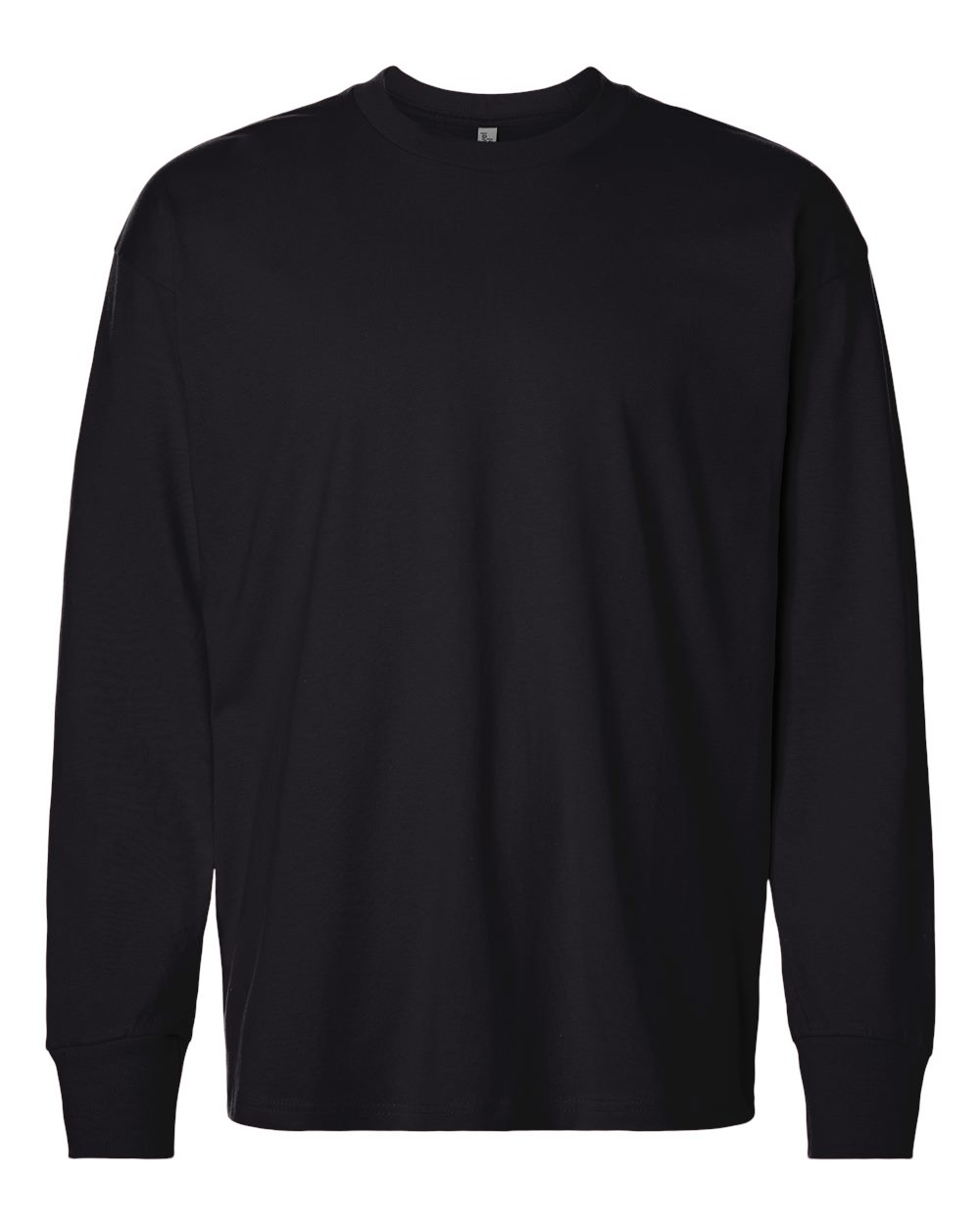 Unisex Heavyweight Long Sleeve T-Shirt Black - front