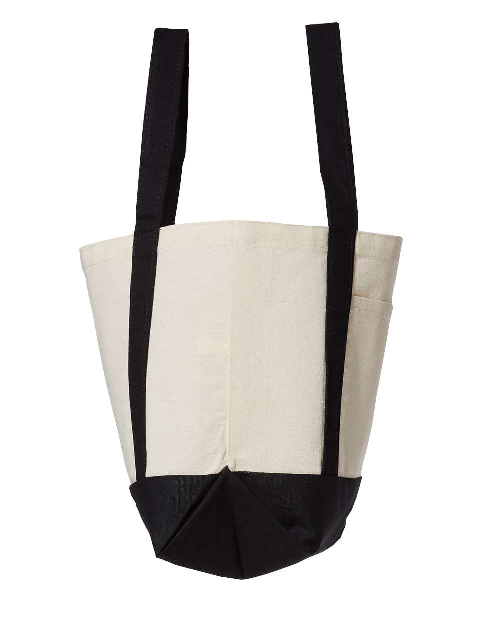 Seaside Boater Tote Natural/ Black - direct side