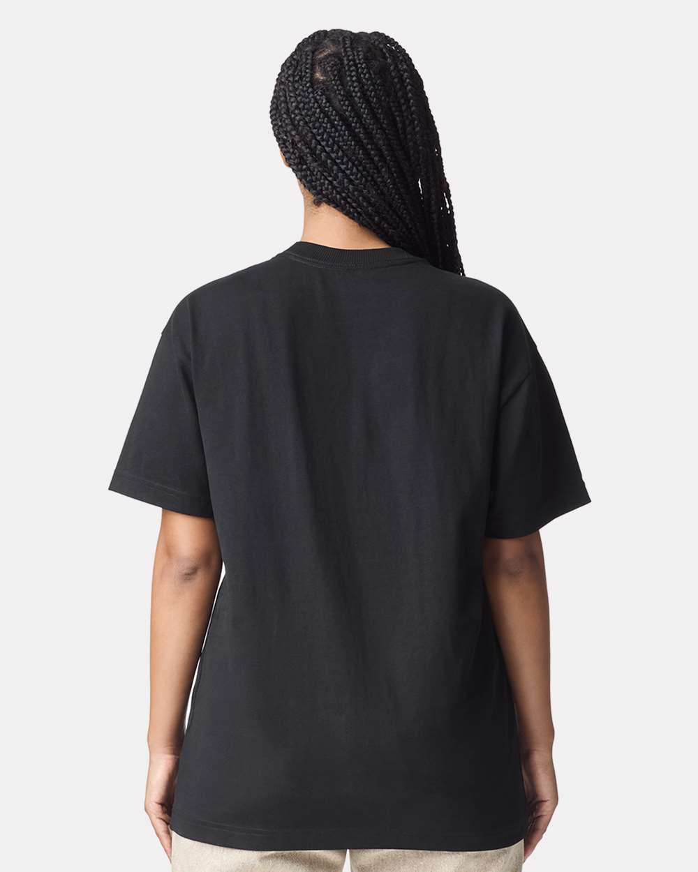 Unisex Super Heavyweight Tee Black - model back