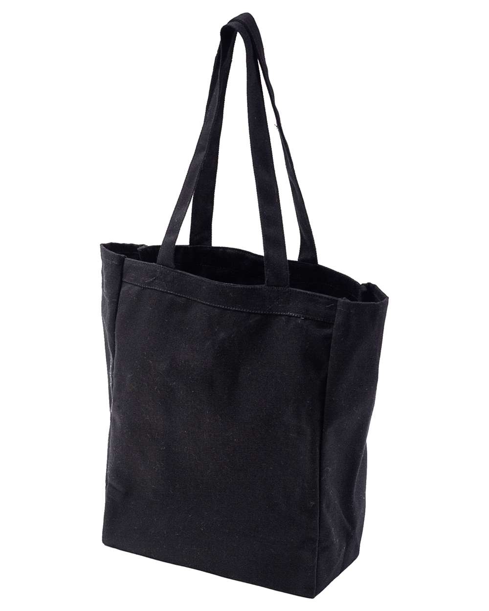 Canvas Book Tote Black - front