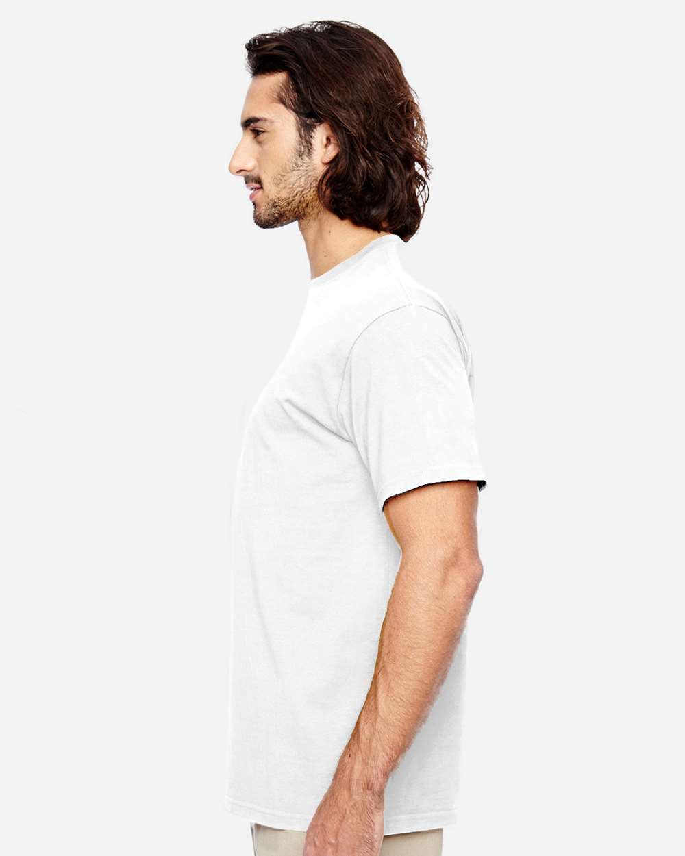 Classic T-Shirt White - model side