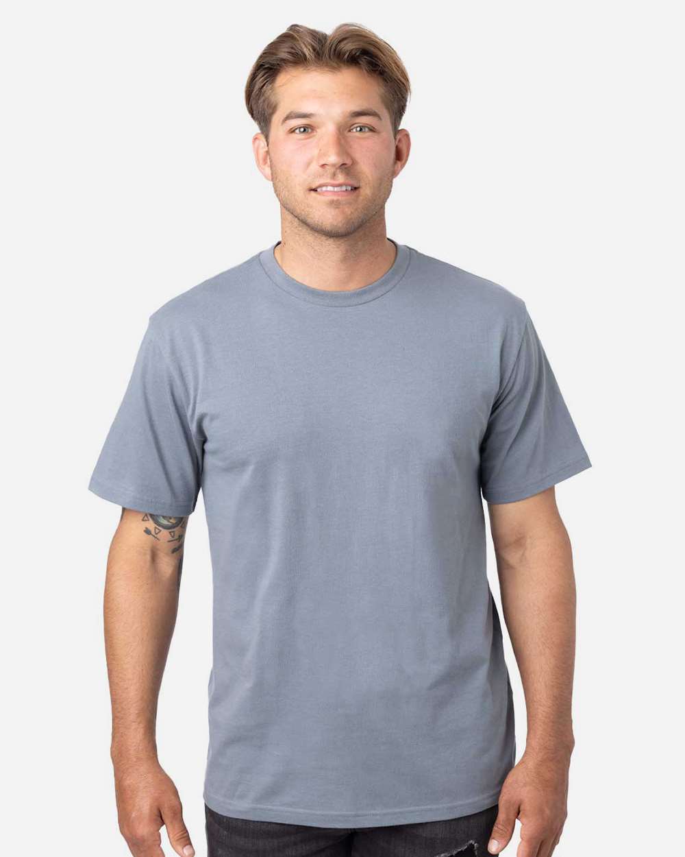 Reclaimist Fiber Vibes T-Shirt Basalt Grey - model front