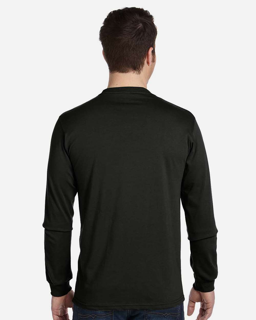 Unisex Classic Long Sleeve T-Shirt Black - model back