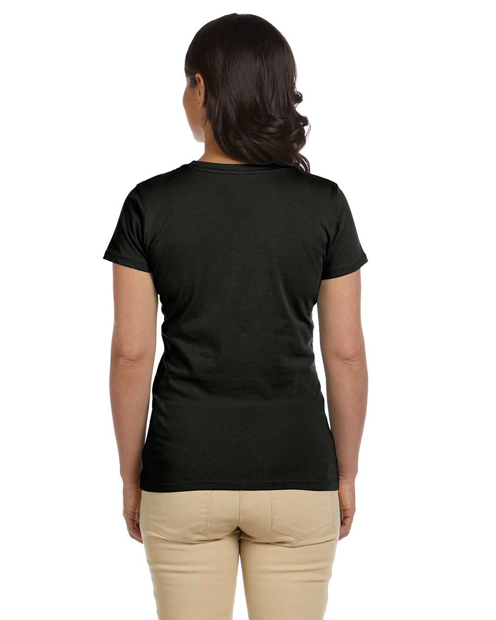 Women's Classic T-Shirt Black - model back