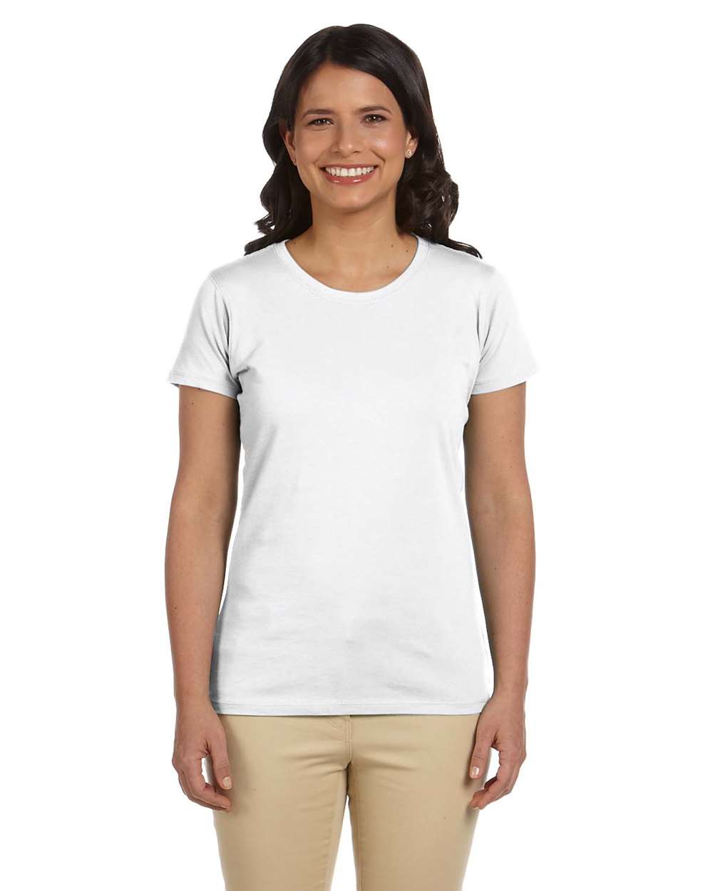 Women's Classic T-Shirt White - model front