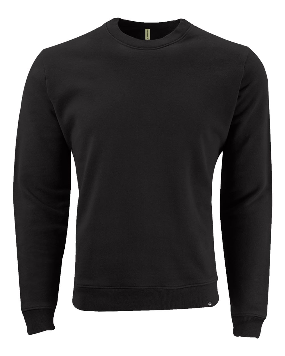 Unisex Motion Crewneck Sweatshirt Black - front