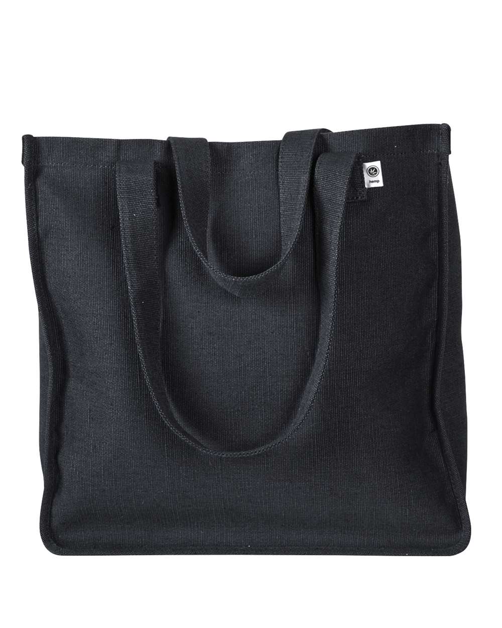 Hemp Market Tote Black - front