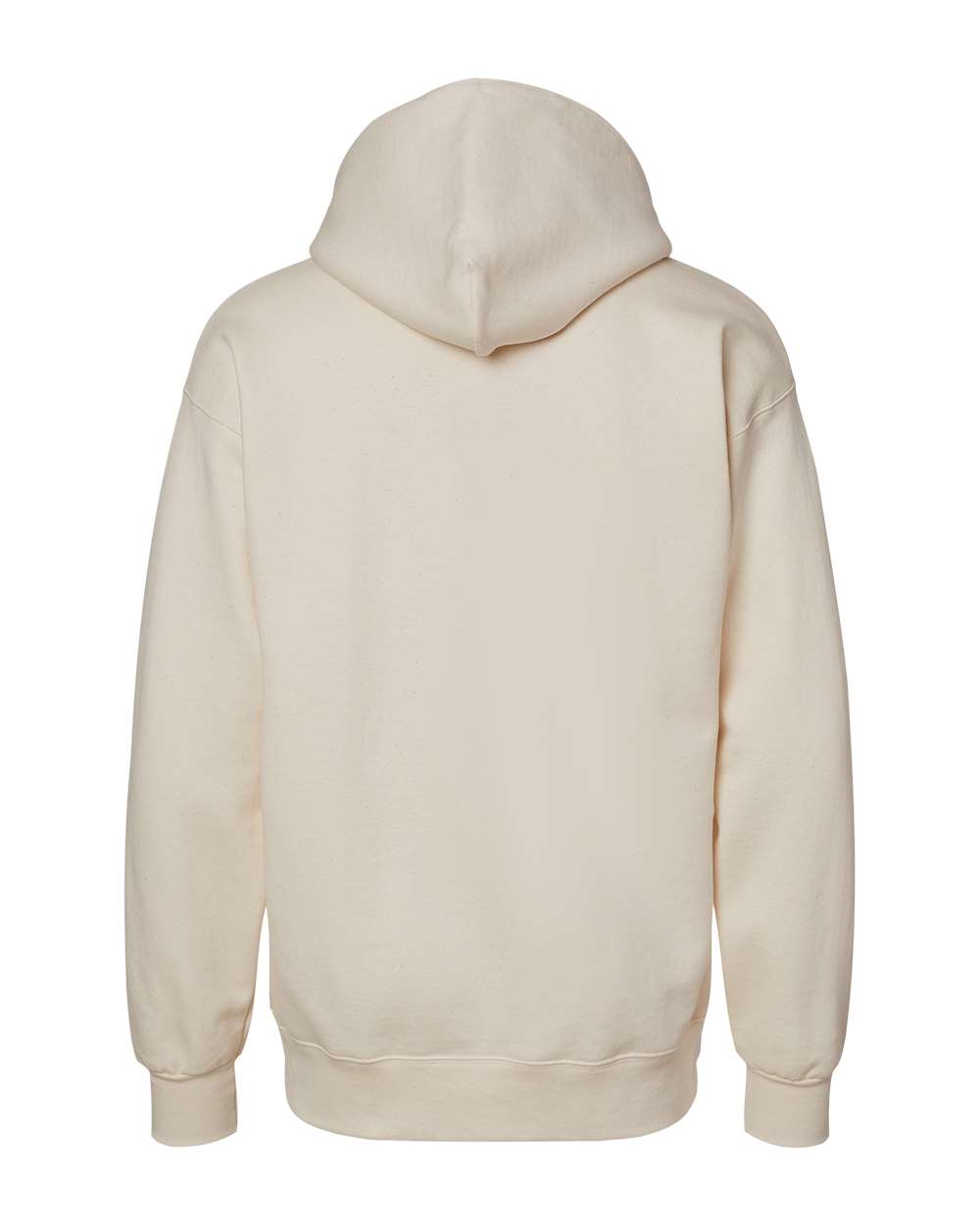 Unisex Ultimate Cotton Hooded Sweatshirt Natural - back