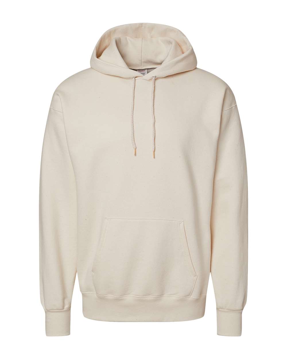 Unisex Ultimate Cotton Hooded Sweatshirt Natural - front