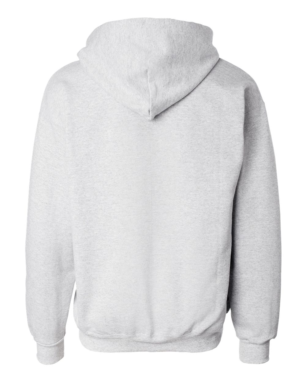 Unisex Ultimate Cotton Full-Zip Hooded Sweatshirt Ash - back