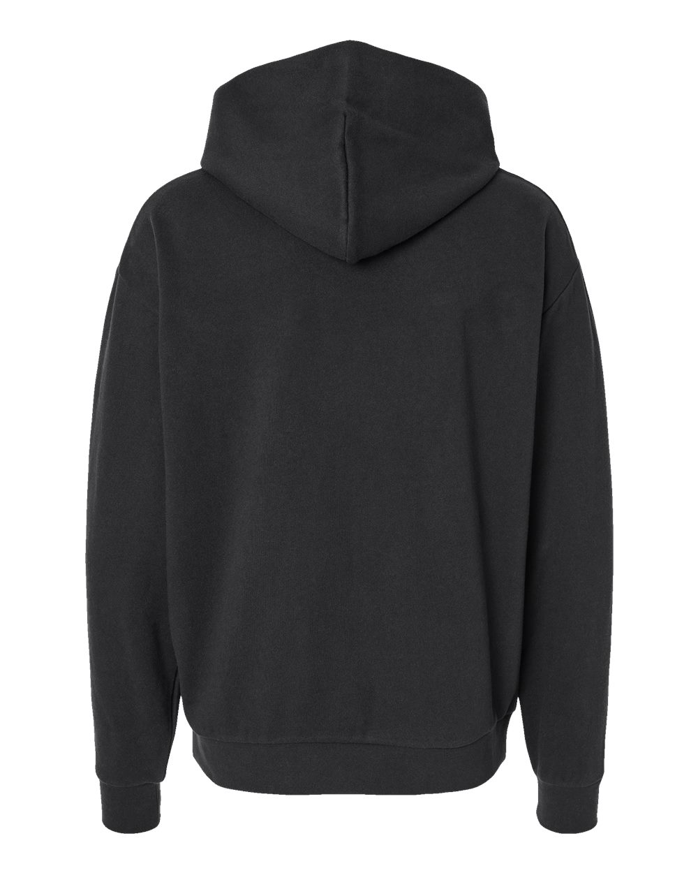 Unisex Avenue Midweight Hooded Sweatshirt Black - back