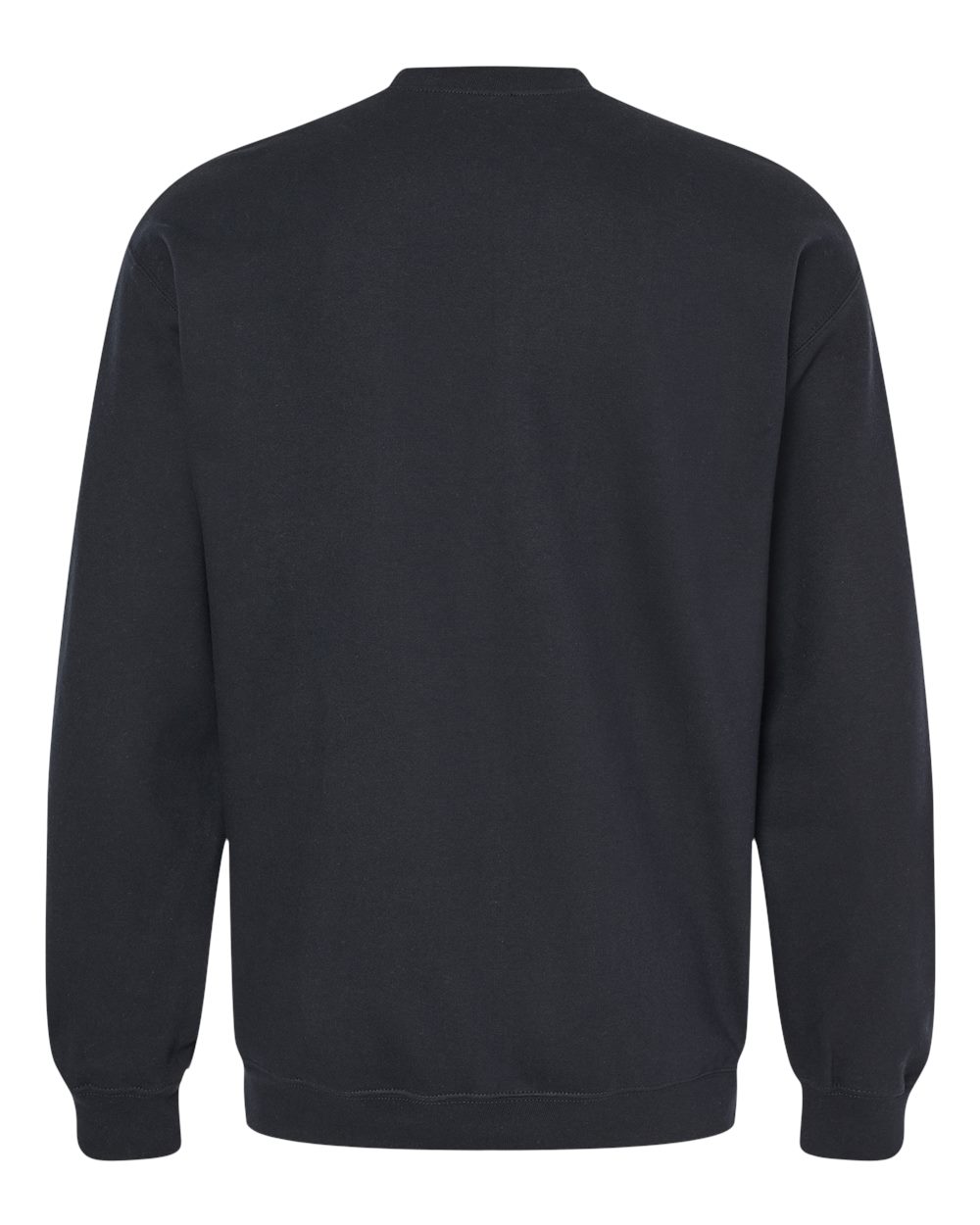 Unisex Softstyle Midweight Crewneck Sweatshirt Black - back