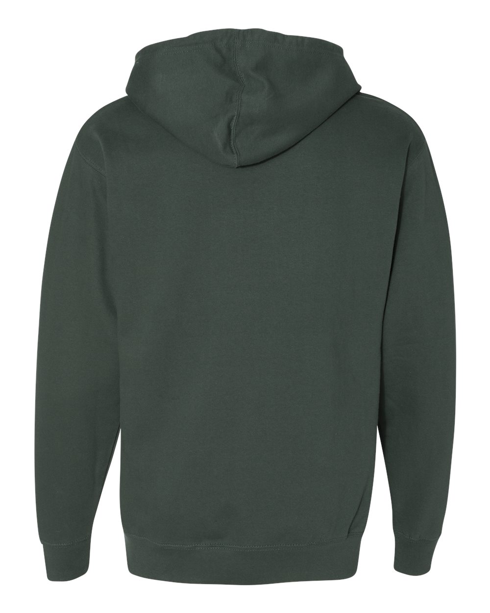 Unisex Midweight Hooded Sweatshirt Alpine Green - back