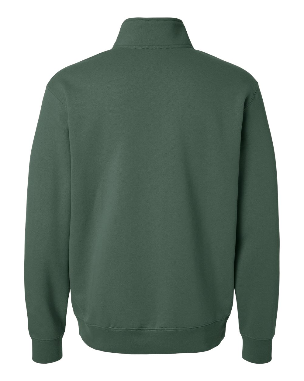 Unisex Midweight Quarter-Zip Pullover Alpine Green - back