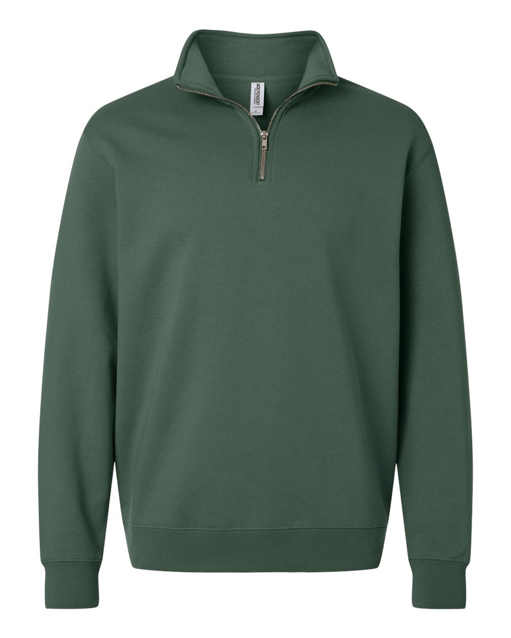 Unisex Midweight Quarter-Zip Pullover Alpine Green - front