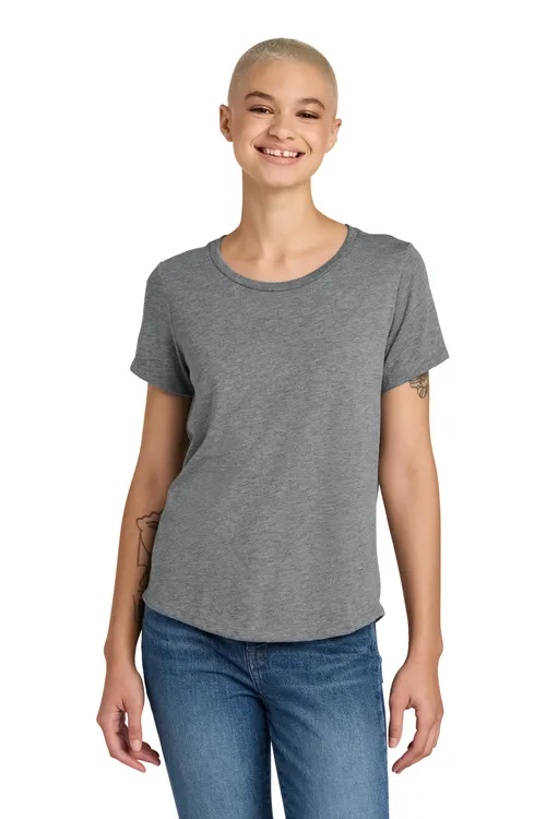 Allmade Women's Relaxed Tri-Blend Scoop Neck Tee