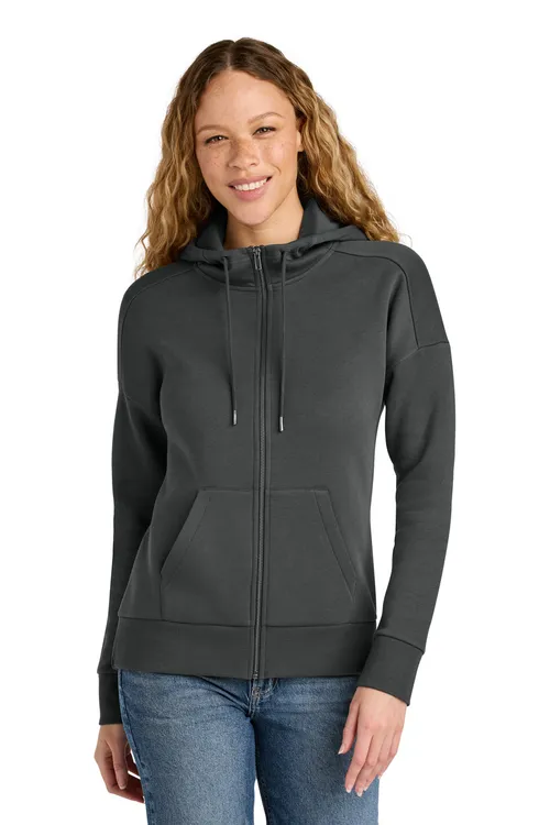 District Women's Perfect Weight Fleece Drop Shoulder Full-Zip Hoodie