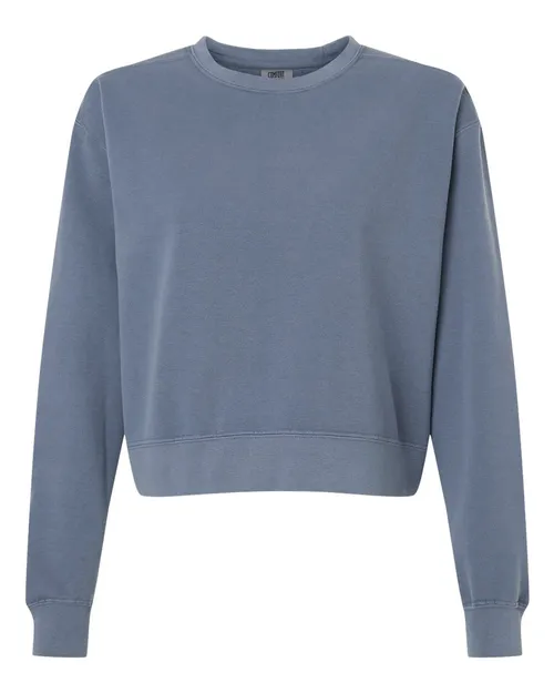 Comfort Colors Women's Garment-Dyed Mid-Length Crewneck Sweatshirt