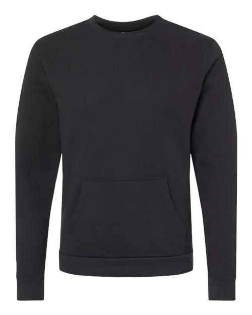 Next Level Unisex Santa Barbara Pocket Crewneck Sweatshirt