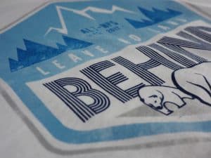 Screen printing sample