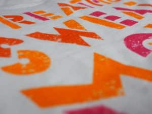 Screen printing sample
